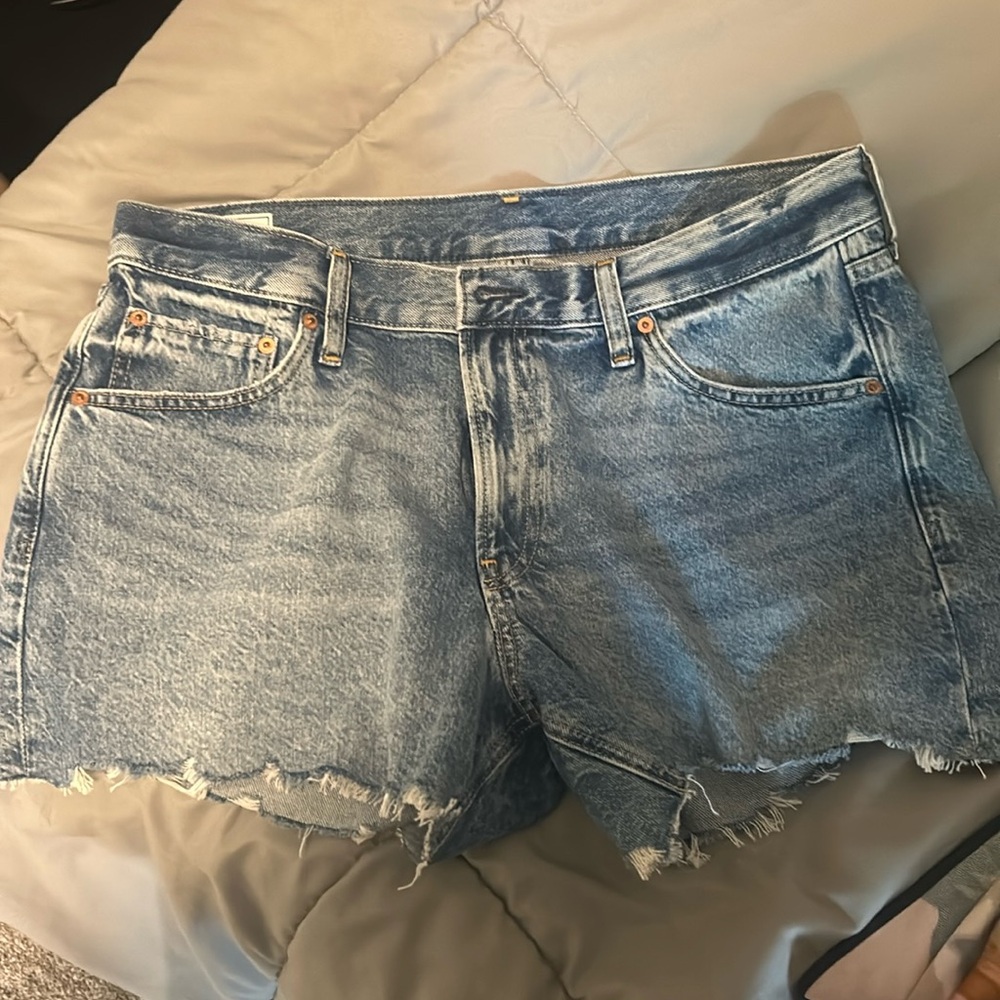 Brand new jean shorts - run a little small and shorter. Very cute.